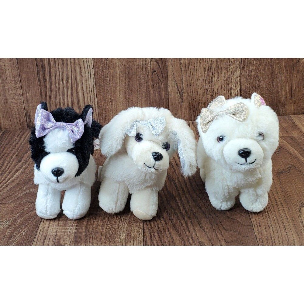 Glitter Girls Battat 6" Plush Puppy Dog Lot of 3